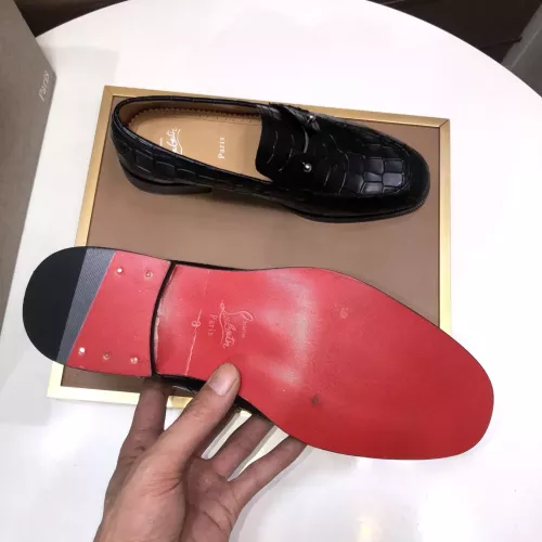 Replica Christian Louboutin Leather Shoes For Men #1381053 $112.00 USD for Wholesale