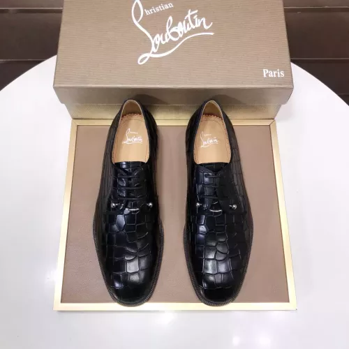 Replica Christian Louboutin Leather Shoes For Men #1381056 $112.00 USD for Wholesale