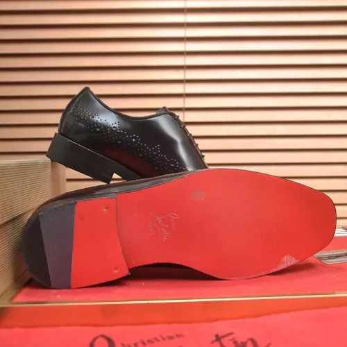Replica Christian Louboutin Leather Shoes For Men #1381107 $112.00 USD for Wholesale