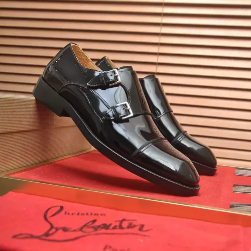 Replica Christian Louboutin Leather Shoes For Men #1381112 $112.00 USD for Wholesale