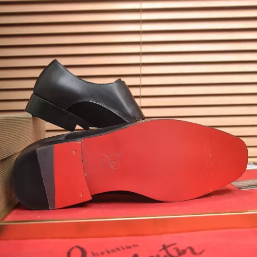 Replica Christian Louboutin Leather Shoes For Men #1381113 $112.00 USD for Wholesale