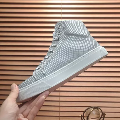Replica Philipp Plein PP High Tops Shoes For Men #1381446 $88.00 USD for Wholesale