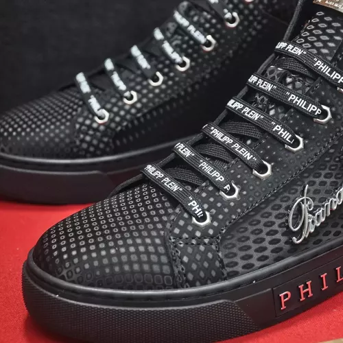Replica Philipp Plein PP High Tops Shoes For Men #1381447 $88.00 USD for Wholesale