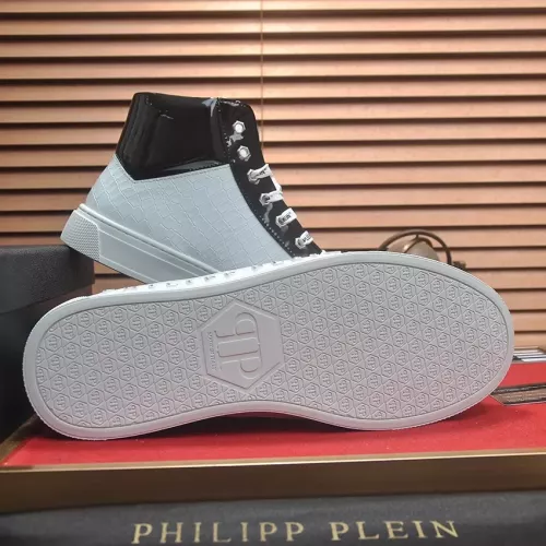 Replica Philipp Plein PP High Tops Shoes For Men #1381448 $88.00 USD for Wholesale