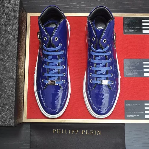 Replica Philipp Plein PP High Tops Shoes For Men #1381458 $92.00 USD for Wholesale