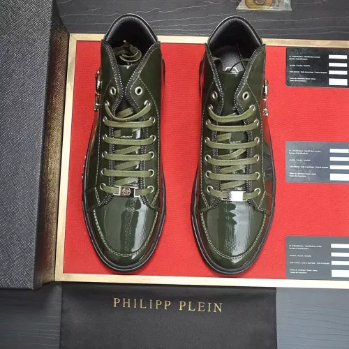 Replica Philipp Plein PP High Tops Shoes For Men #1381459 $92.00 USD for Wholesale