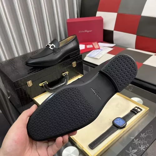 Replica Salvatore Ferragamo Leather Shoes For Men #1381468 $108.00 USD for Wholesale