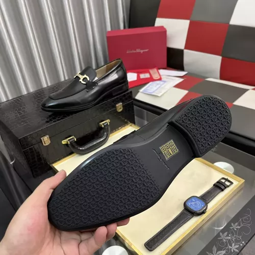 Replica Salvatore Ferragamo Leather Shoes For Men #1381469 $108.00 USD for Wholesale