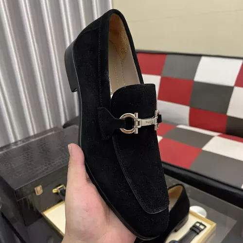 Replica Salvatore Ferragamo Leather Shoes For Men #1381470 $108.00 USD for Wholesale