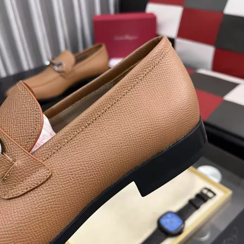 Replica Salvatore Ferragamo Leather Shoes For Men #1381471 $108.00 USD for Wholesale