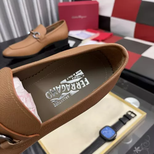 Replica Salvatore Ferragamo Leather Shoes For Men #1381471 $108.00 USD for Wholesale