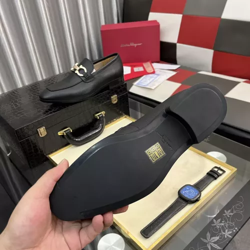 Replica Salvatore Ferragamo Leather Shoes For Men #1381476 $108.00 USD for Wholesale