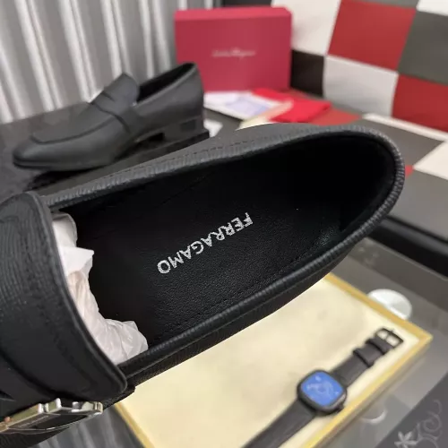 Replica Salvatore Ferragamo Leather Shoes For Men #1381485 $108.00 USD for Wholesale