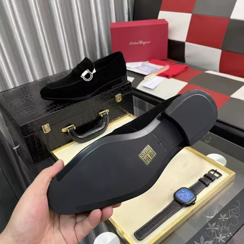 Replica Salvatore Ferragamo Leather Shoes For Men #1381487 $108.00 USD for Wholesale