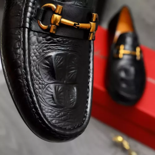 Replica Salvatore Ferragamo Leather Shoes For Men #1381826 $80.00 USD for Wholesale