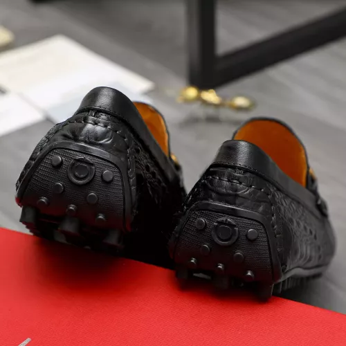 Replica Salvatore Ferragamo Leather Shoes For Men #1381826 $80.00 USD for Wholesale
