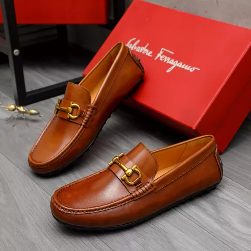 Salvatore Ferragamo Leather Shoes For Men #1381827