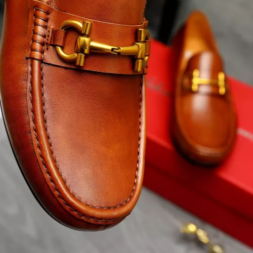 Replica Salvatore Ferragamo Leather Shoes For Men #1381827 $80.00 USD for Wholesale