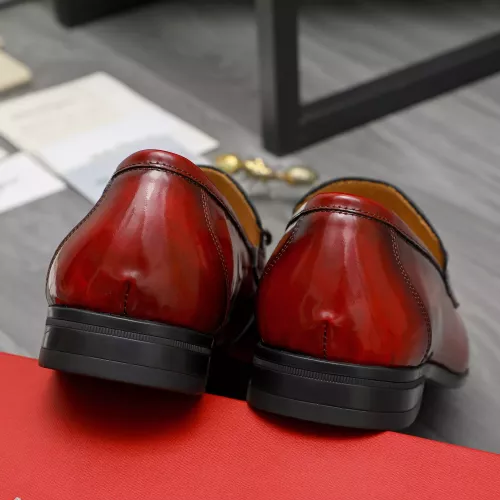 Replica Salvatore Ferragamo Leather Shoes For Men #1381831 $88.00 USD for Wholesale
