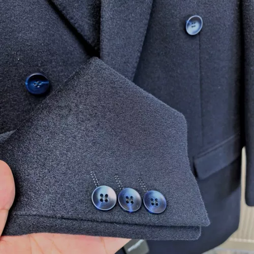 Replica Yves Saint Laurent YSL Coat Long Sleeved For Men #1381953 $314.05 USD for Wholesale