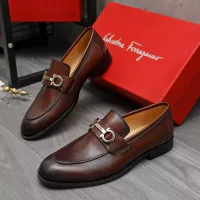 $100.00 USD Salvatore Ferragamo Leather Shoes For Men #1373477