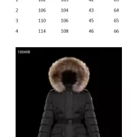 $202.00 USD Moncler Down Feather Coat Long Sleeved For Women #1374716
