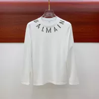$72.00 USD Balmain T-Shirts Long Sleeved For Men #1377477
