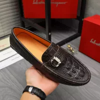 $76.00 USD Salvatore Ferragamo Leather Shoes For Men #1380526
