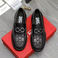 $98.00 USD Salvatore Ferragamo Leather Shoes For Men #1380537