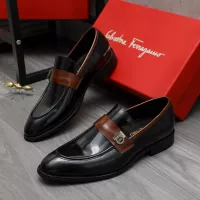 $88.00 USD Salvatore Ferragamo Leather Shoes For Men #1380556