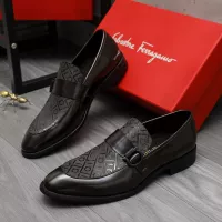 $88.00 USD Salvatore Ferragamo Leather Shoes For Men #1380559