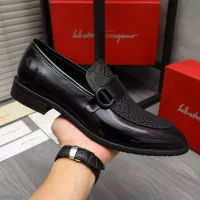 $88.00 USD Salvatore Ferragamo Leather Shoes For Men #1380560