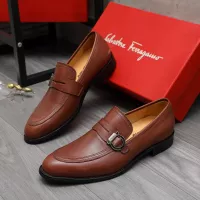 $88.00 USD Salvatore Ferragamo Leather Shoes For Men #1380564