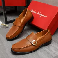 $85.00 USD Salvatore Ferragamo Leather Shoes For Men #1380657