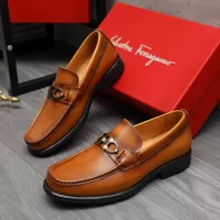 $85.00 USD Salvatore Ferragamo Leather Shoes For Men #1380680