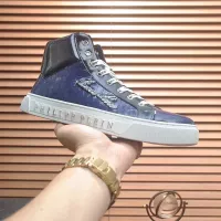 $88.00 USD Philipp Plein PP High Tops Shoes For Men #1381449