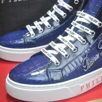 $88.00 USD Philipp Plein PP High Tops Shoes For Men #1381449