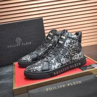 $92.00 USD Philipp Plein PP High Tops Shoes For Men #1381453