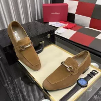 $108.00 USD Salvatore Ferragamo Leather Shoes For Men #1381481
