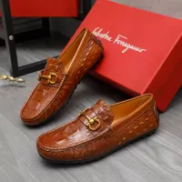 $80.00 USD Salvatore Ferragamo Leather Shoes For Men #1381825