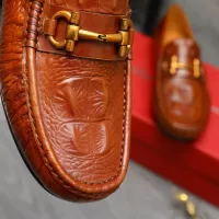 $80.00 USD Salvatore Ferragamo Leather Shoes For Men #1381825