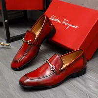 $88.00 USD Salvatore Ferragamo Leather Shoes For Men #1381831