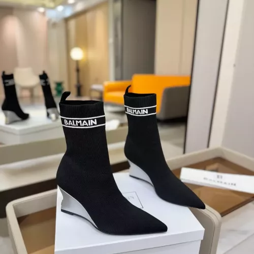 Replica Balmain Boots For Women #1382051 $115.00 USD for Wholesale