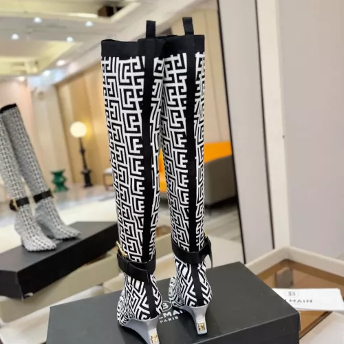 Replica Balmain Boots For Women #1382052 $145.00 USD for Wholesale