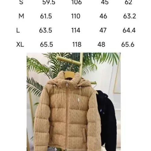 Replica Ralph Lauren Polo Down Feather Coat Long Sleeved For Women #1382461 $172.00 USD for Wholesale