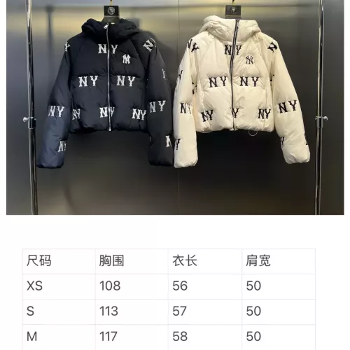 Replica New York Yankees Down Feather Coat Long Sleeved For Women #1382464 $160.00 USD for Wholesale