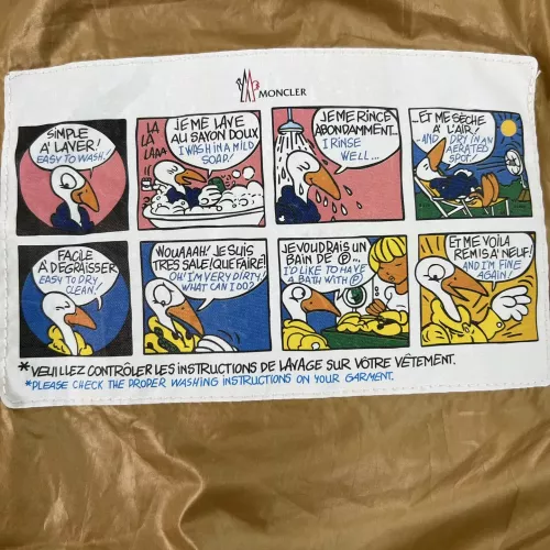 Replica Moncler Down Feather Coat Long Sleeved For Women #1382537 $170.00 USD for Wholesale