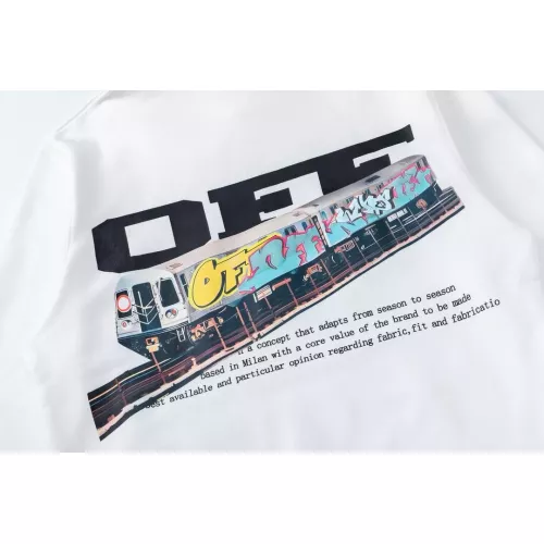 Replica Off-White Hoodies Long Sleeved For Unisex #1383410 $56.00 USD for Wholesale