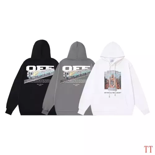 Replica Off-White Hoodies Long Sleeved For Unisex #1383776 $52.00 USD for Wholesale