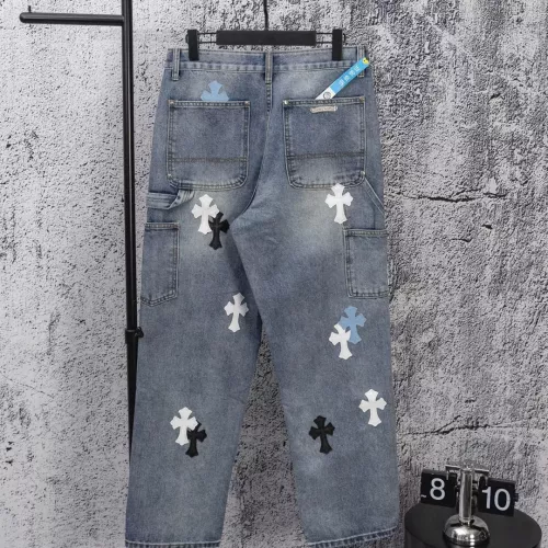 Replica Chrome Hearts Jeans For Men #1384206 $68.00 USD for Wholesale